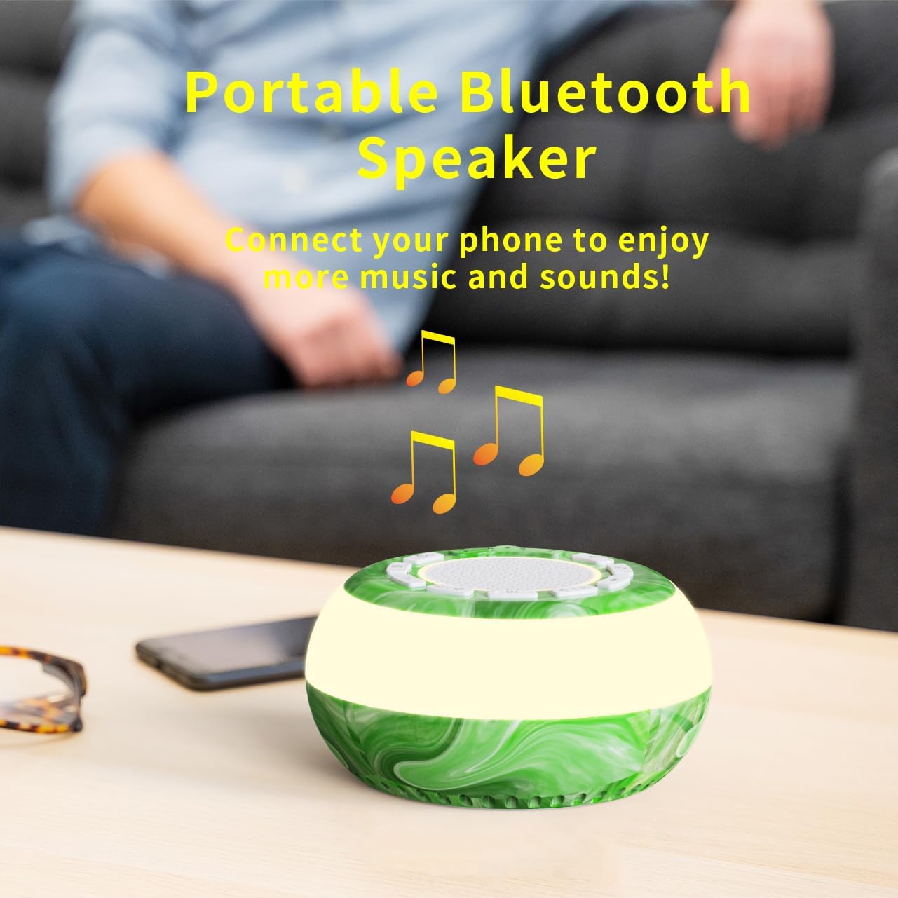 Sound Machine Soothing Sounds, White Noise Machine for Sleeping, Noise Machine for Baby, Sleep Sound Machine for Adults，Portable White Noise Sound Machine for Sleeping Adults
