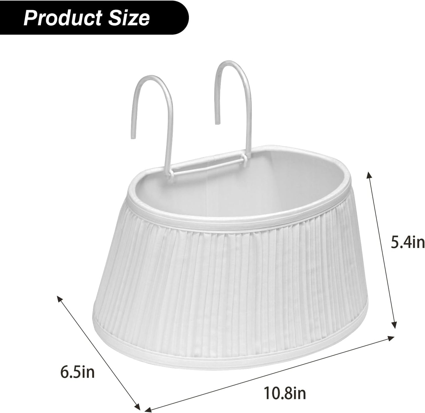Bed Reading Light, Headboard Light Reading Lights for Books in Bed with Adjustable Hook, Eye Caring Soft Fabric Shade Bedtime Reading Lamp Plug in, LED Bulb Included (White)