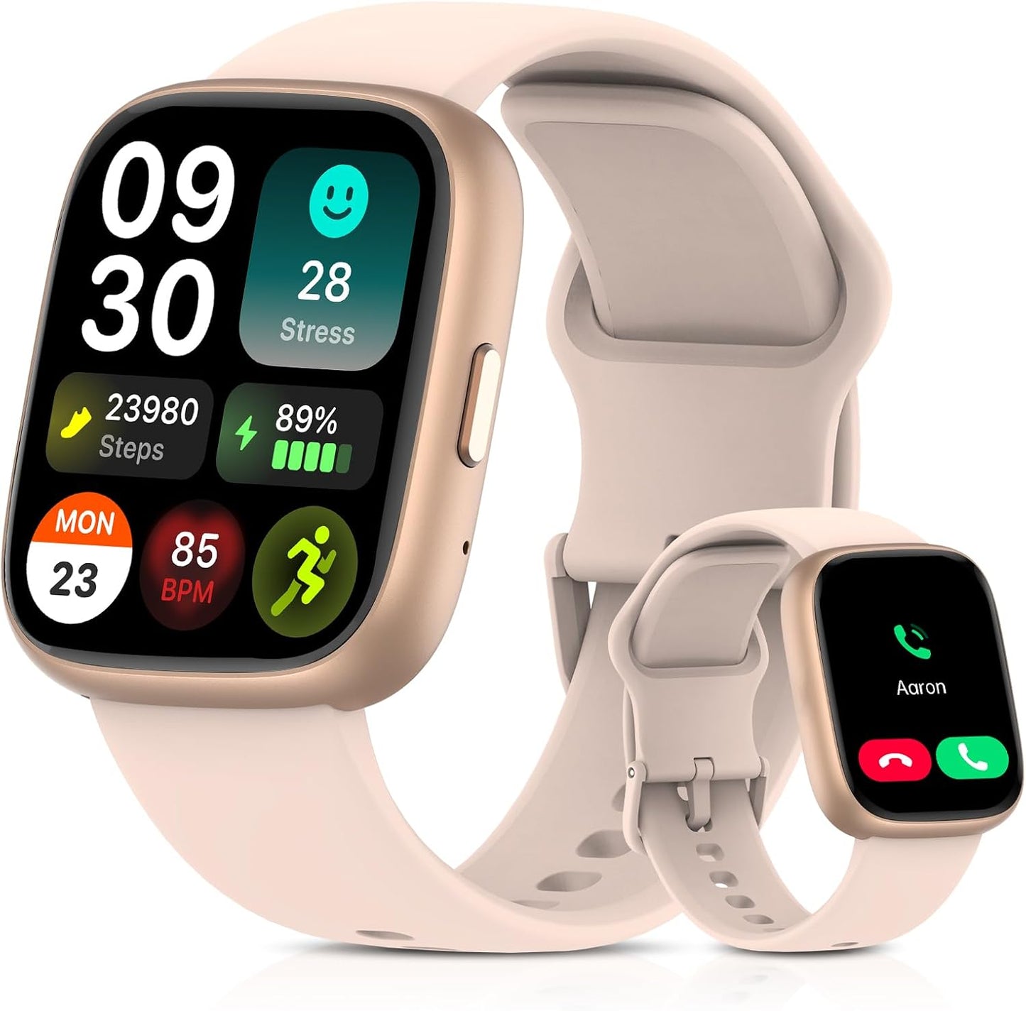 2026 Upgraded Smart Watch Alexa Built-in【1.83" HD Touchscreen】【BT5.3 Call, 100+ Sports Modes & IP68 Waterproof】 Fitness Tracker 24/7 Heart & Sleep Monitor for Android iOS Men Women