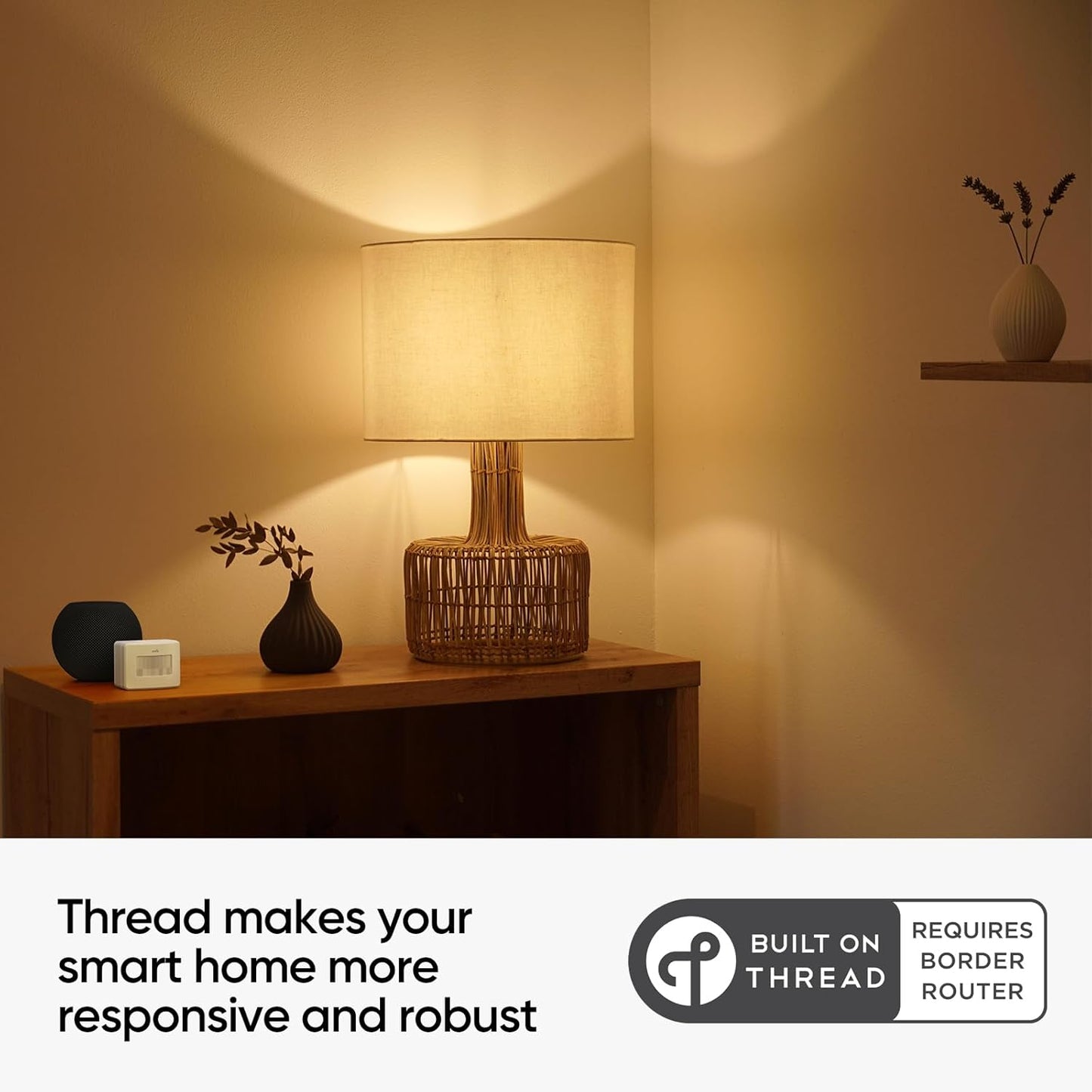 Onvis Smart Motion Sensor, Wireless Hygrometer, Thermometer, Works with Apple HomeKit, Smart Home Automation, PIR Motion Detector-Thread ((iOS 17.4 and Above is Required)