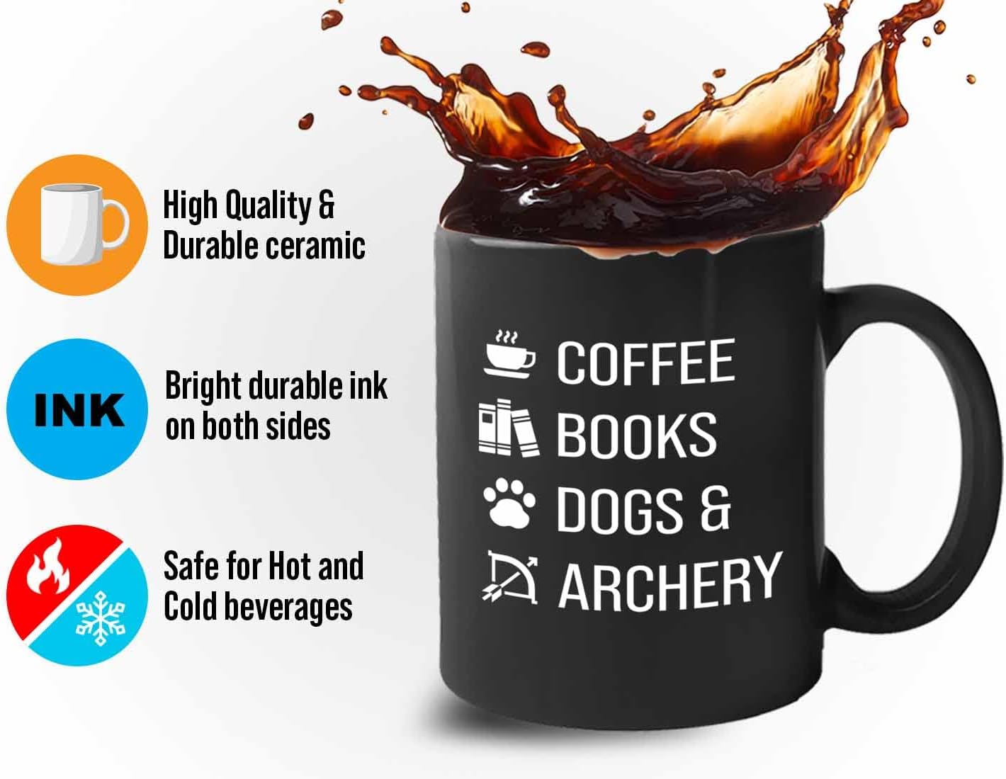 Bubble Hugs Book lovers Coffee Mug 11oz Black - Books Dogs Archery - Author Writer Library Editor Introvert Lovers Cat Chill Relax Bookworm Reading