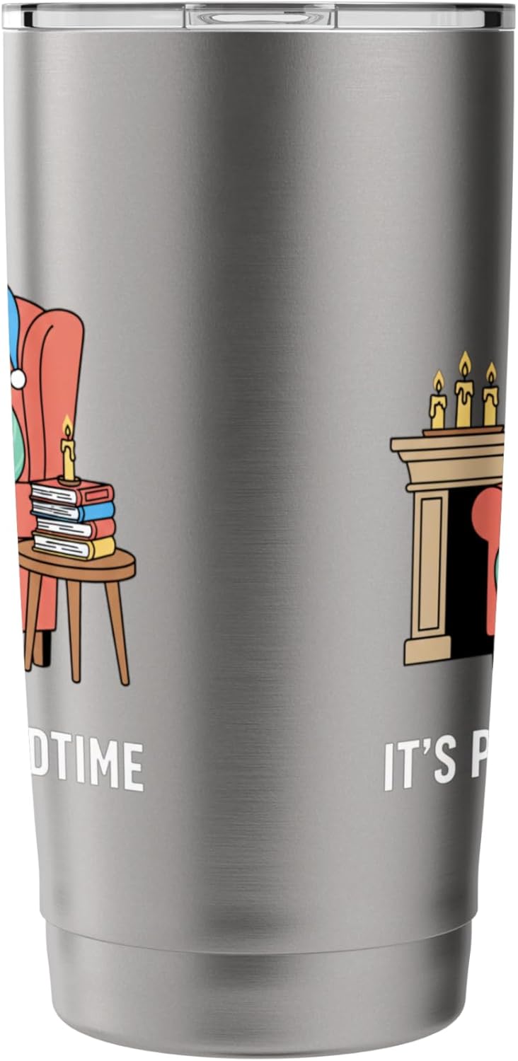 It's Past My Bedtime Bear Kids Woodland Animal Funny Pajama Stainless Steel Insulated Tumbler