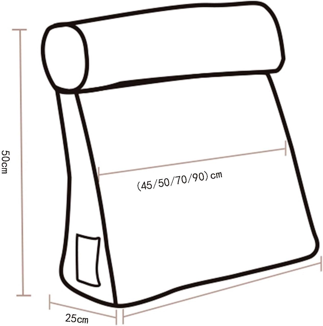 Reading Pillow Plump Polyester Fabric Lumbar Support Cushions Extra Large Reading for Bedroom Living Room 3 Colour 12Size (Colour: Green Size: 70 x 25 x 50 cm) (Green 50 x 25 x 50 cm)