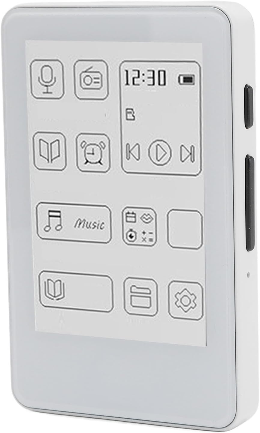 2.7in Ink Screen eBook Reader, 2 in 1 E Book Reader MP3 Player, HiFi Sound Bluetooth 5.0 Music Player, Type C Charging