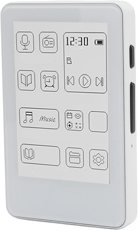 2.7in Ink Screen eBook Reader, 2 in 1 E Book Reader MP3 Player, HiFi Sound Bluetooth 5.0 Music Player, Type C Charging