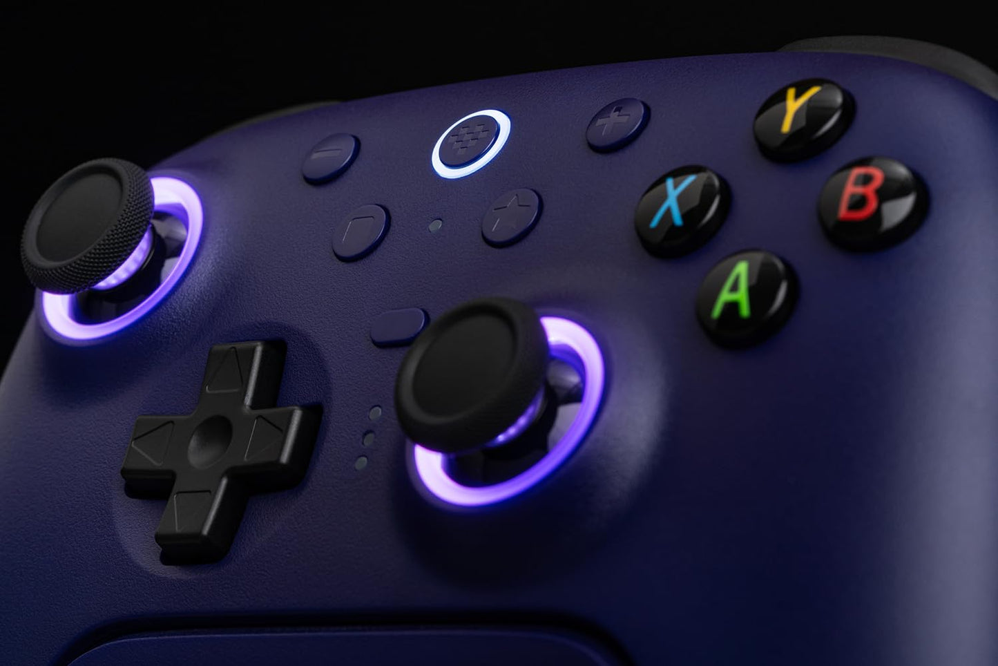 8BitDo Ultimate 2 Wireless Controller for Windows PC, Apple, Steam & Android, Gaming Controller with TMR Joysticks, Hall/Tactile Triggers, Motion Control, RGB Fire Ring, 1000Hz Polling Rate, Purple