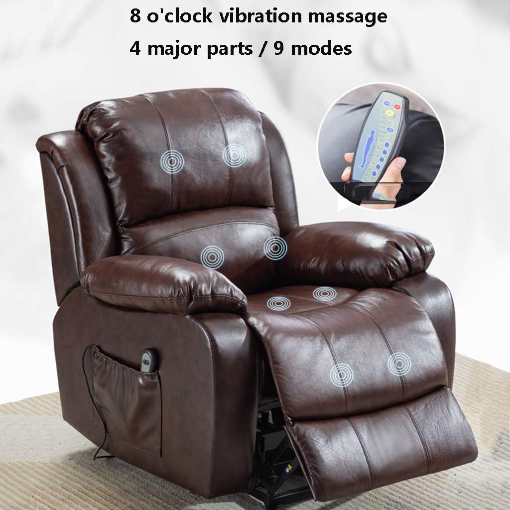 Electric Power Lift Recliner Chair for Elderly Home Theater Seating for Living Room Ergonomic Lounge Chair with Massage Sofa Reading Chair Single