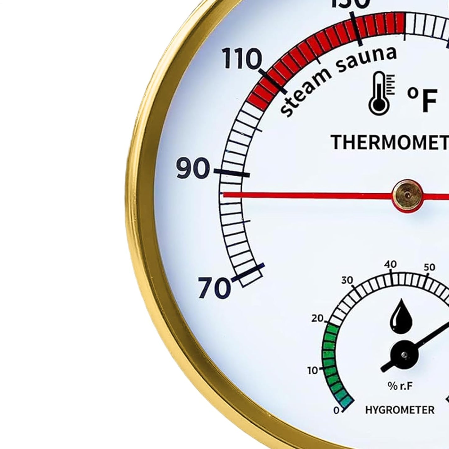 Steam Sauna Temperature Gauge | Heat-Resistant Easy to Read Portable Monitor | Sauna Humidity Gauge Monitor | for Adults Lovers Family Friends Enthusiasts Women