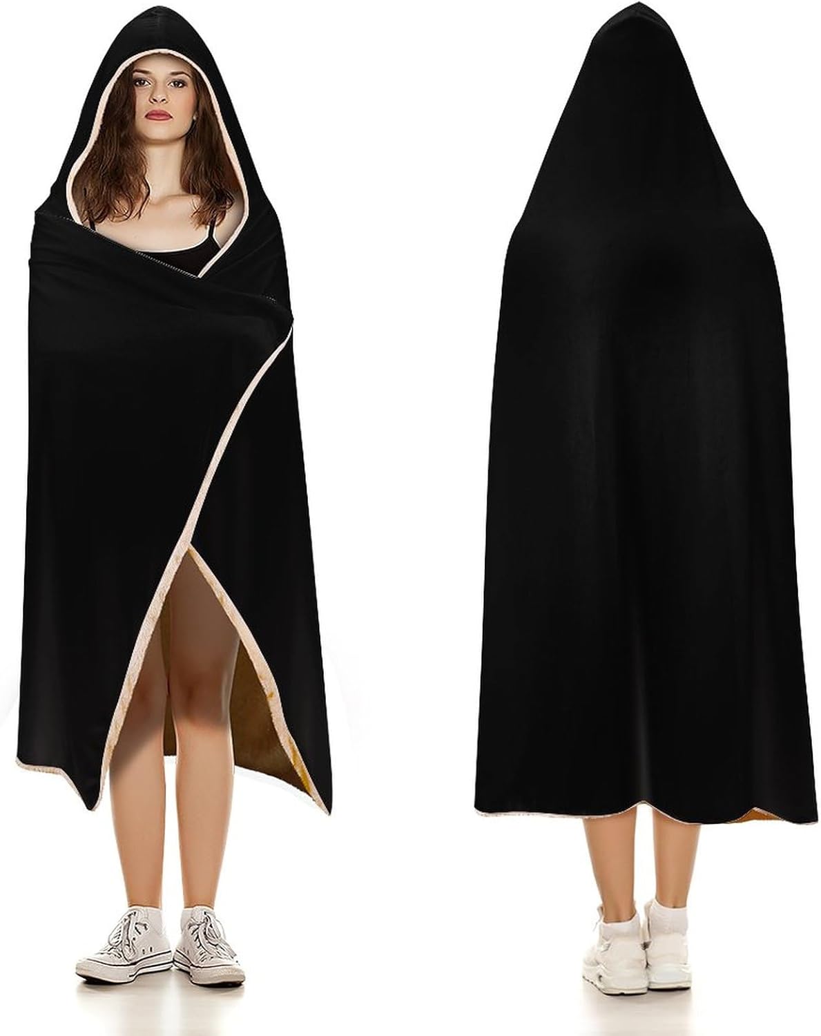 Custom Wearable Blanket Personalized Hooded Blanket Add Your Photo or Text Logo 3D Print Thick Flannel Throw Blanket