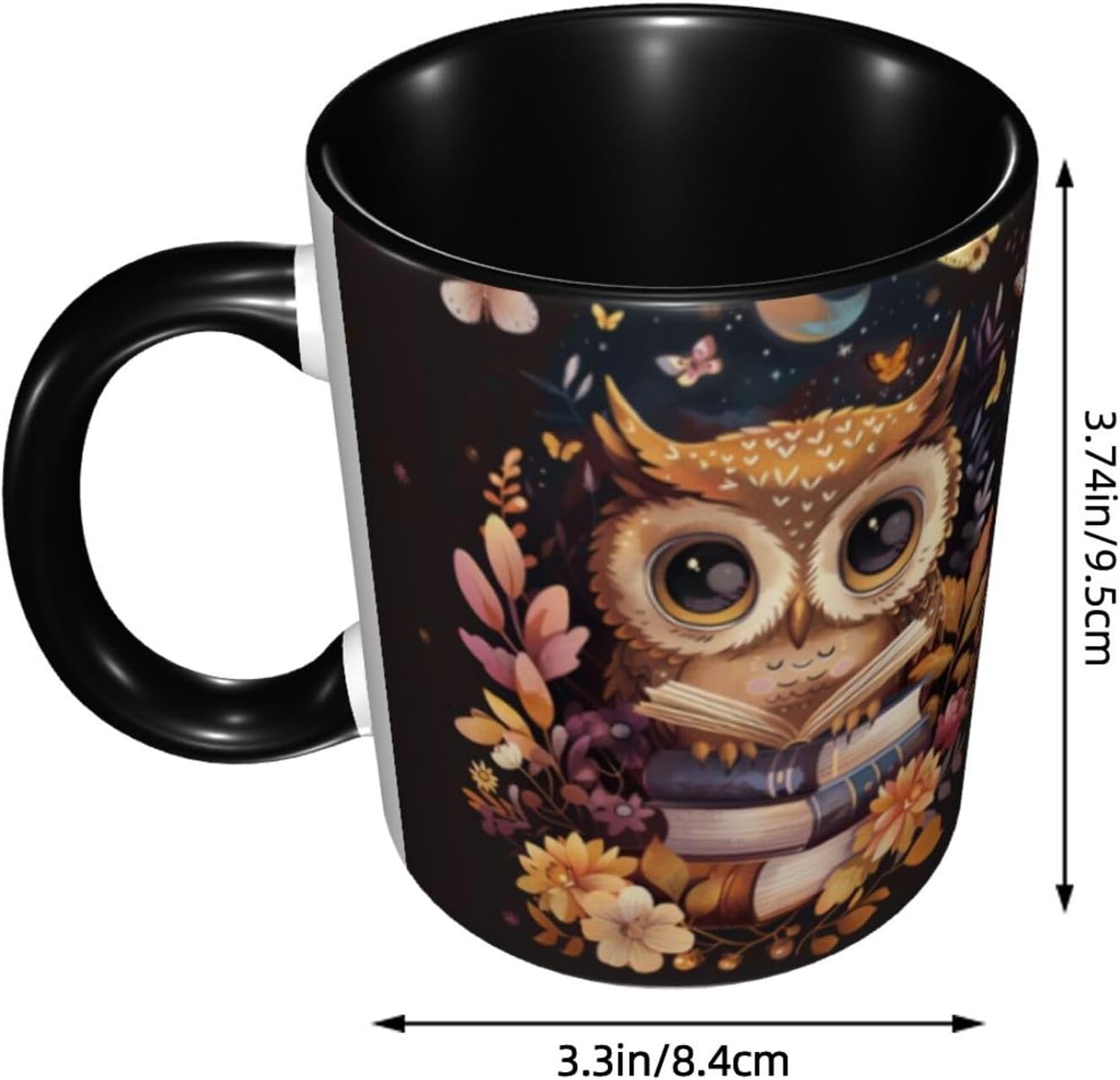 Owl Coffee Mug 11 OZ Cute Tea Cup Funny Coffee Cups for Women Microwave Safe