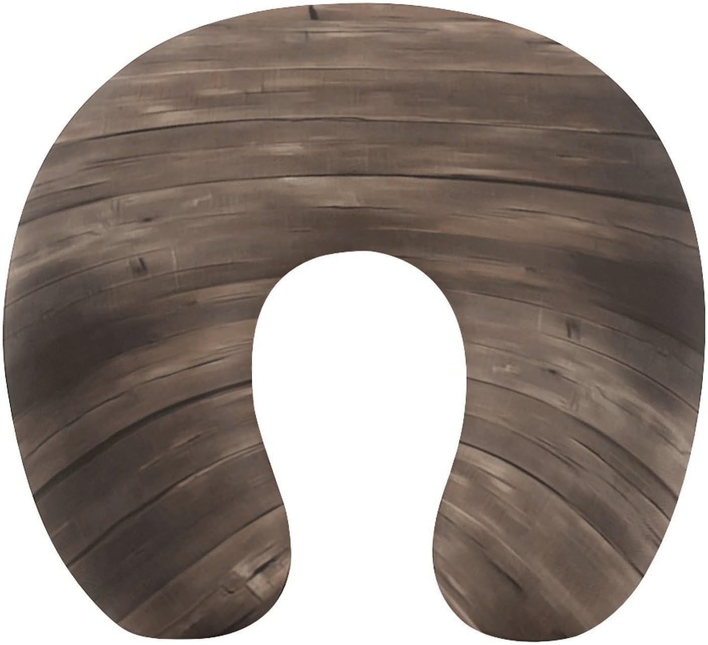 Rustic Old Barn Wood Neck Pillow Memory Foam U Shaped Pillows Portable Pillows for Shoulder Travel Head Support Pillow with Concealed Zipper for Airplane Car Home Office