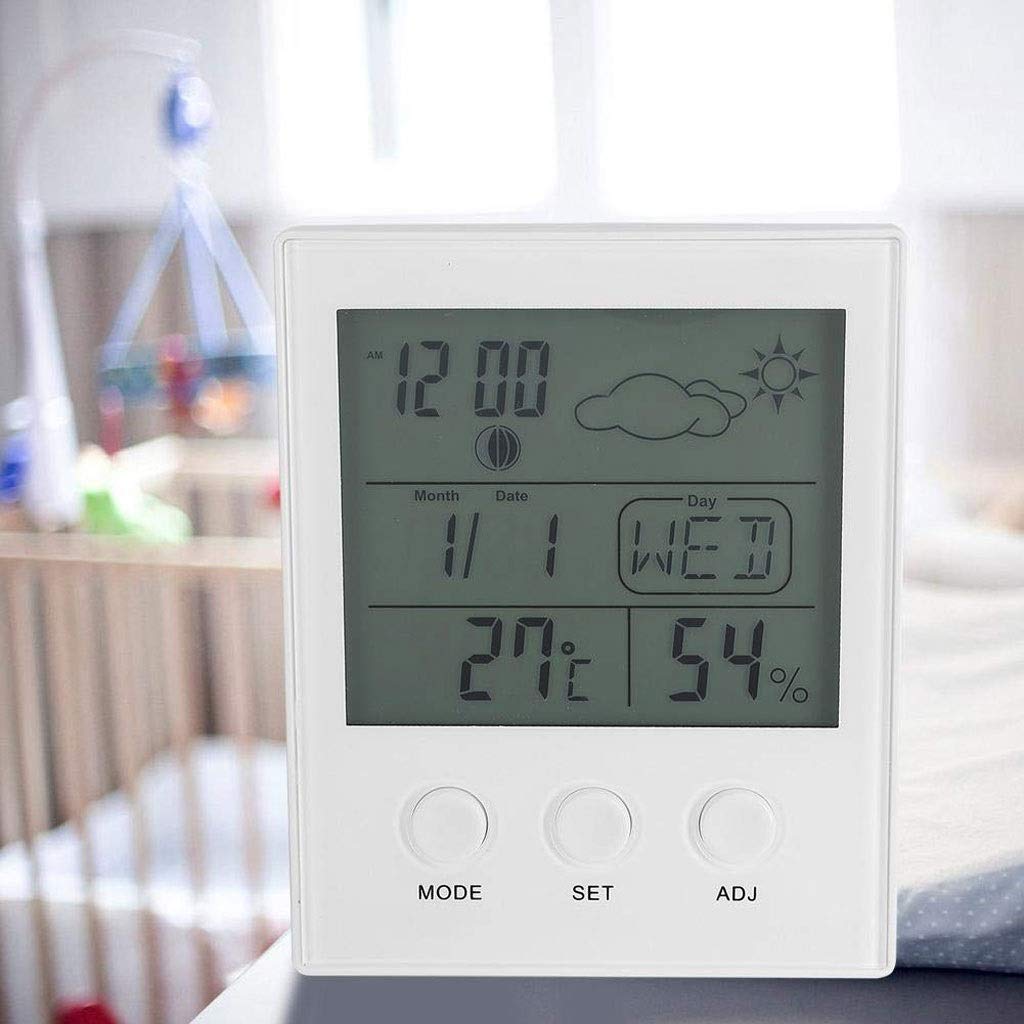 Digital Hygrometer Thermometer, Large Screen with Temperature and Humidity Meter, High Accuracy Gauge for Home Office Greenhouse