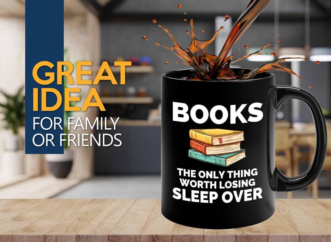 Book Lover Coffee Mug 11oz Black - The only thing - Gift For Poets Bookish People Bibliophile Librarian Book Club Reader