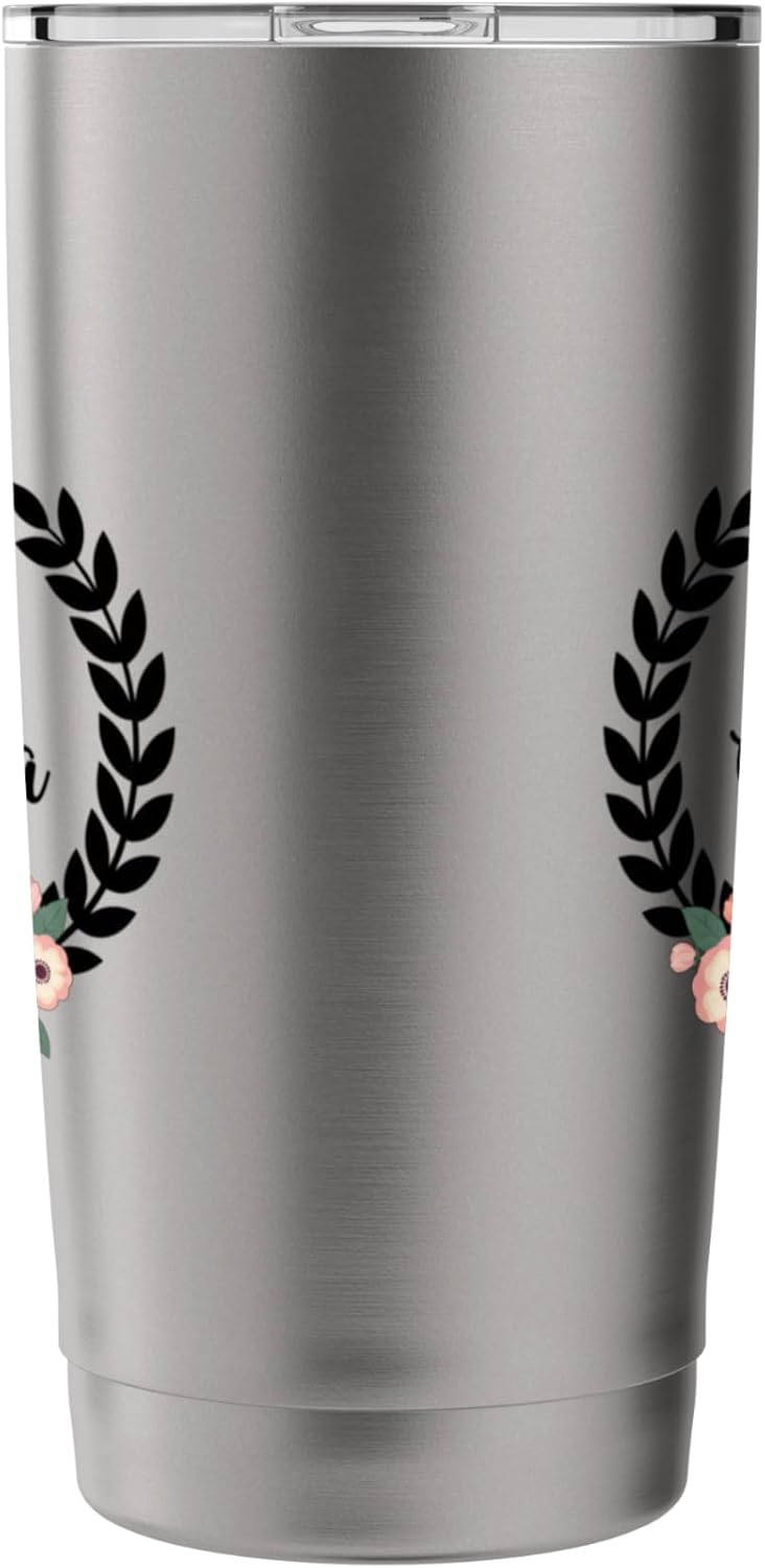 Blessed Grandma Floral Rose Christian Grandma For Women Stainless Steel Insulated Tumbler