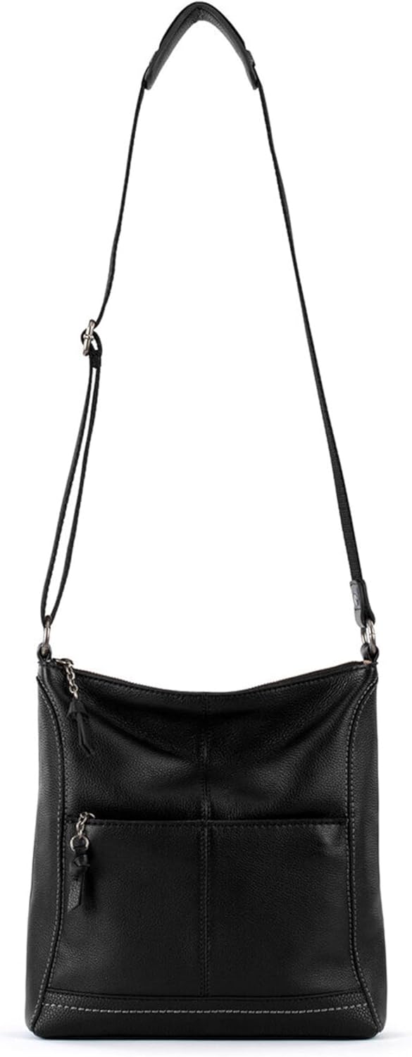The Sak Lucia Leather Crossbody Purse - Premium Leather Women's Handbag for Everyday & Travel - Cross Body Bag With Zipper