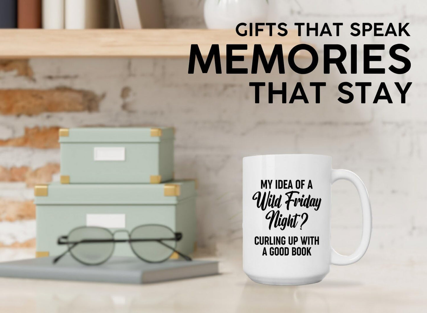 Book Lovers Coffee Mug 15oz White -Friday book - Book Reader Bookworm Addict Bookish Librarian Nerd Gifts Decor for Men Women