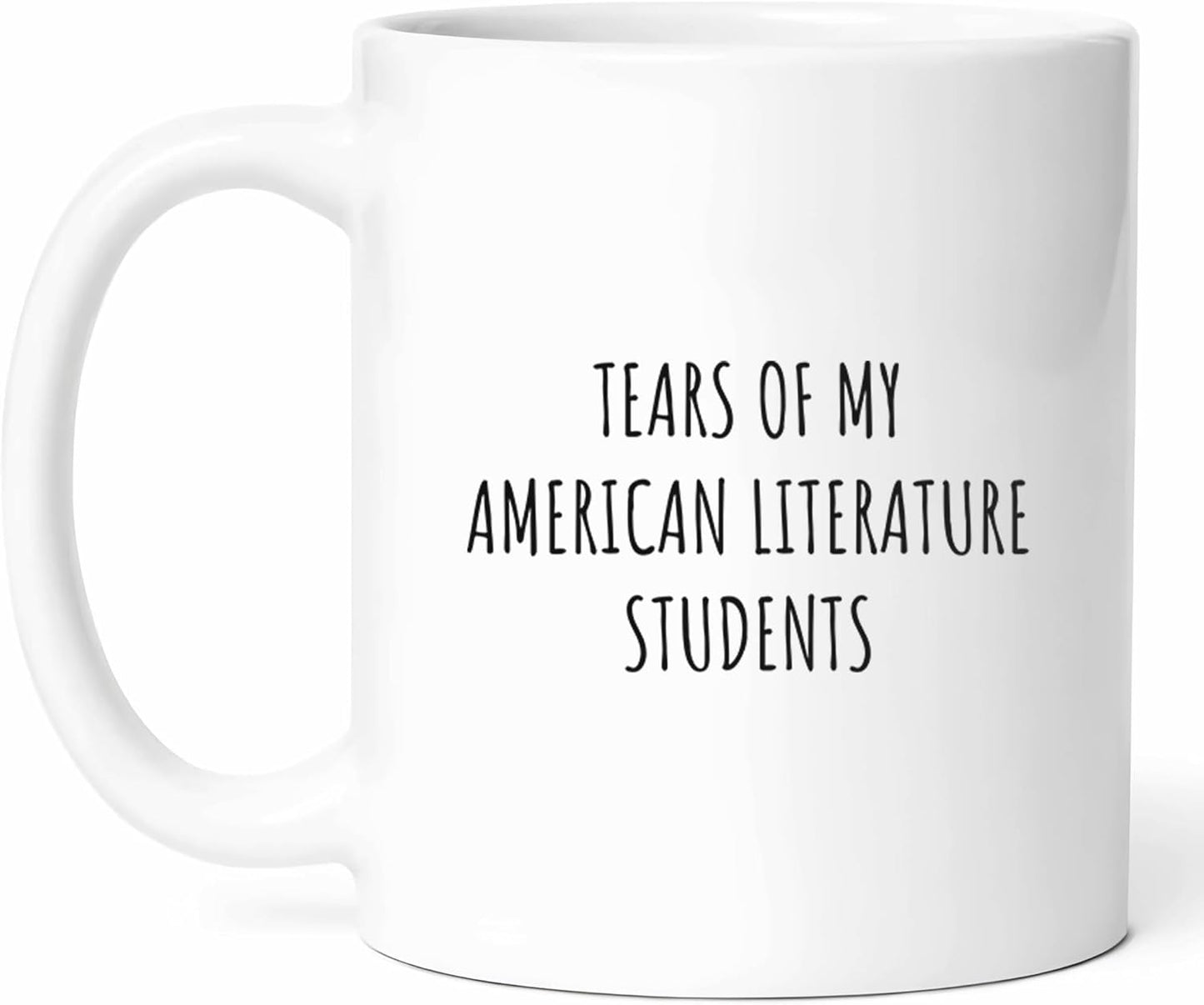 Funny American Literature Teacher Mug - Literary Scholar Coffee Cup - Instructor Funny Gift From Students - Novels Tea Mugs - Book Lover Cups - 11 Oz Ceramic Gifts For English Teachers, Birthday, Him