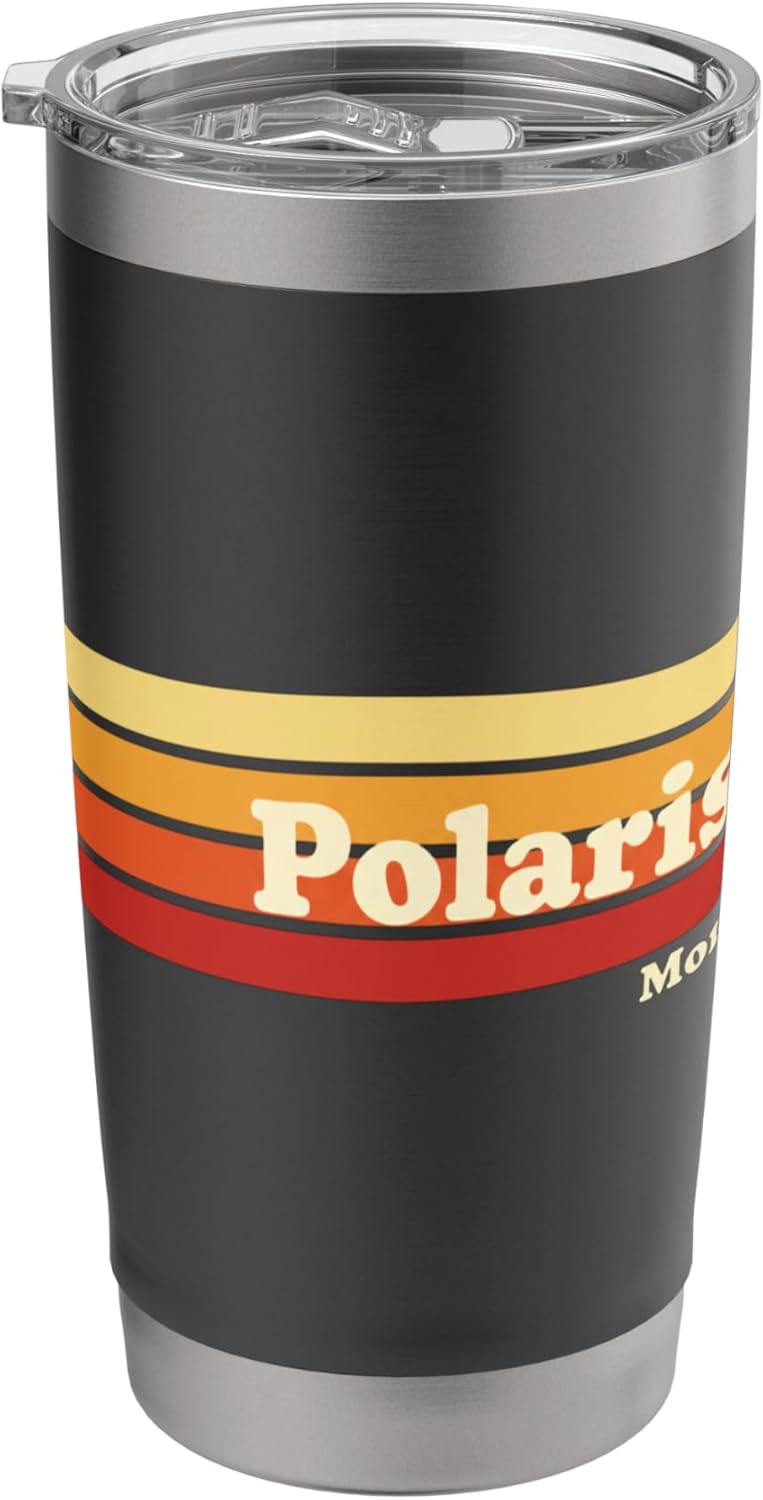 Polaris Mont Retro Montana Kids Vintage Stripes State Pride Stainless Steel Insulated Tumbler
