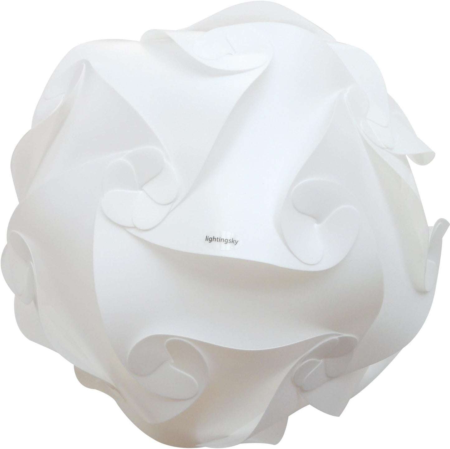 DIY IQ Jigsaw Puzzle Lamp Shade Ceiling Pendant Lampshade Kit with 15 Feet Hanging Cord (White, M-10 inch)