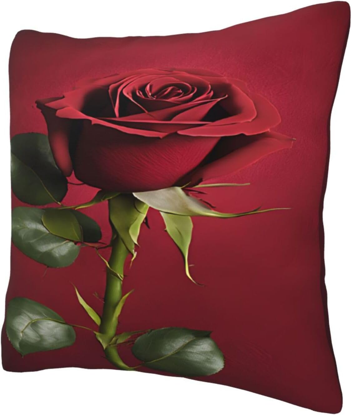 All-Season Square Pillow Covers 18"X18", Flower, Decorative Throw Pillow Covers for Sofa Bed Couch, Hidden Zipper Cushion Cover, Square Lumbar & Accent Pillowcases for Home Decor