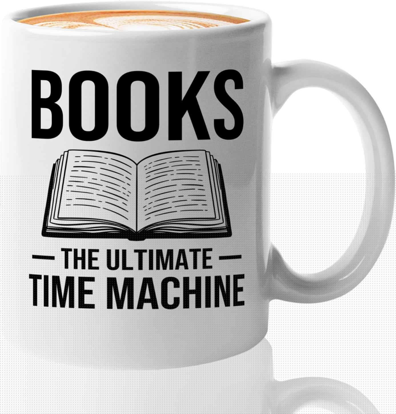 Book Lover Coffee Mug 11oz White -Books The Ultimate - Bookworm Literature Library Book Lover Reader Booked Editor Intellectual Studious