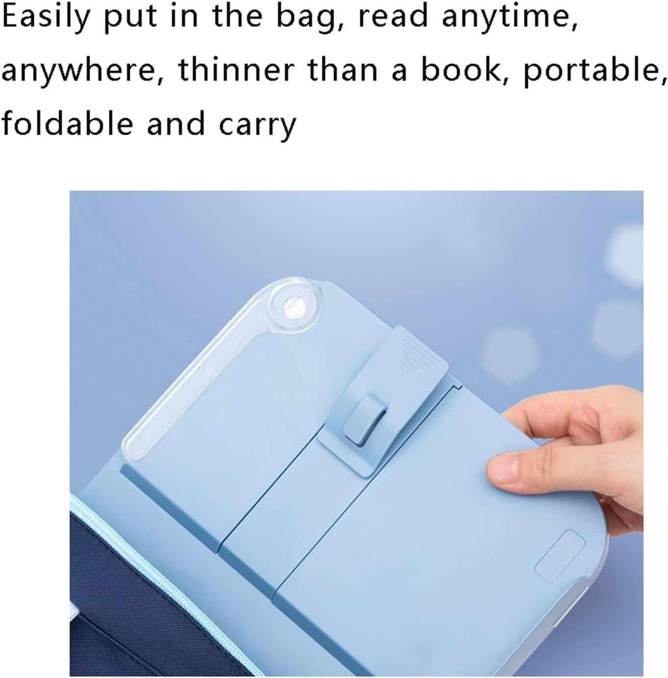 Book Stand Reading Rest Book Holder Adjustable Cookbook Documents Holder Portable Bookstands for Recipes Textbook