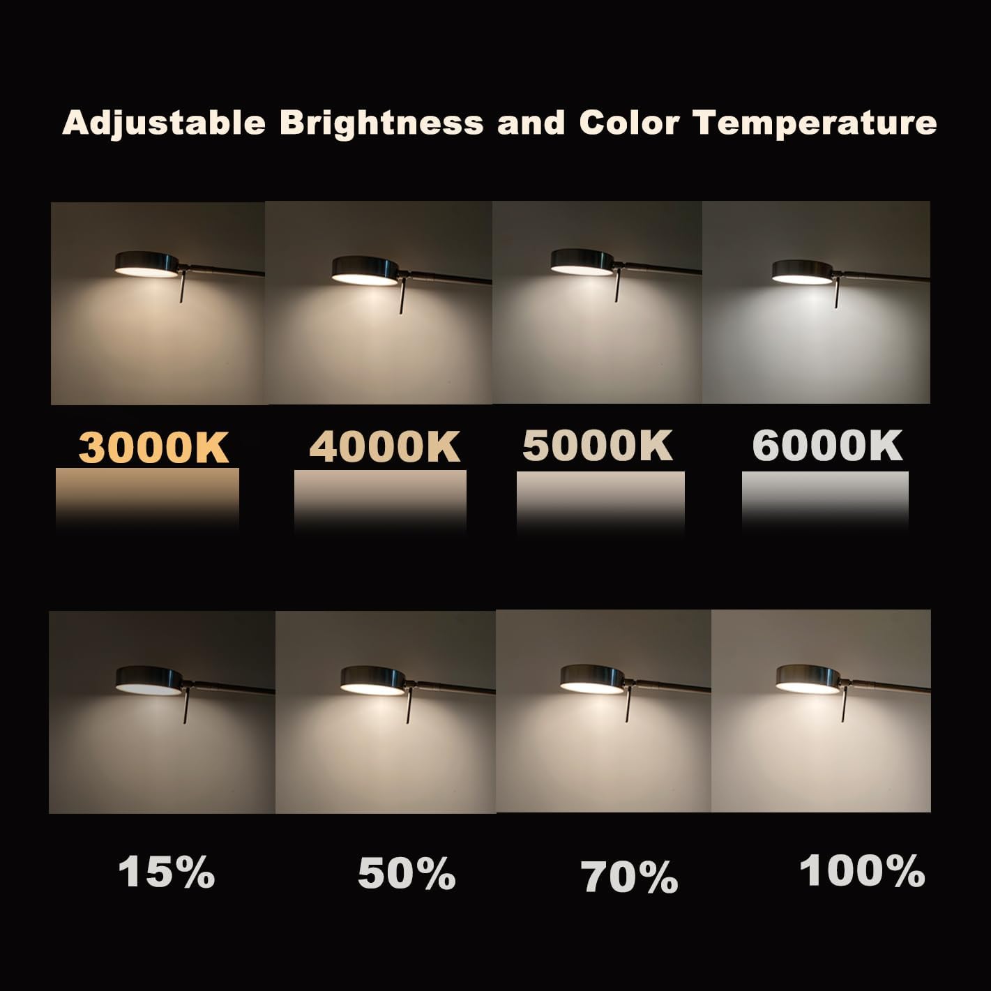HomeFocus Swing Arm Wall Light,Bedside LED Reading Wall Light with USB Charging,Multi-Function Wall Lamp,Bedside Dimmable Wall Sconces,Adjustable LED Color and Brightness,Metal,Satin Nickel.