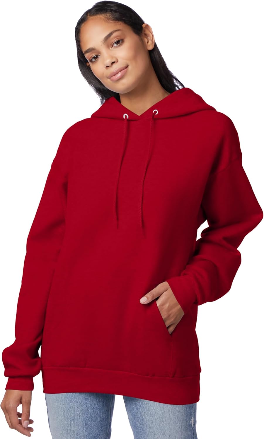 Hanes Men's EcoSmart Hoodie, Midweight Fleece, Pullover Hooded Sweatshirt