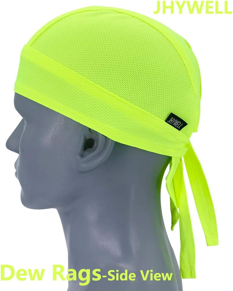 Cooling Do Rags Sweat Wicking Skull Caps Doo Rags Large Motorcycle Dew Rag Head Wrap Bandana Hats Liners for Men and Women