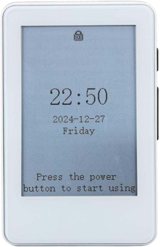 Ink Screen Book Reader, EInk Display, Portable Electric Reader with 2.7 Inch Touchscreen, BT MP3 Player, Long Battery Life Music Playback