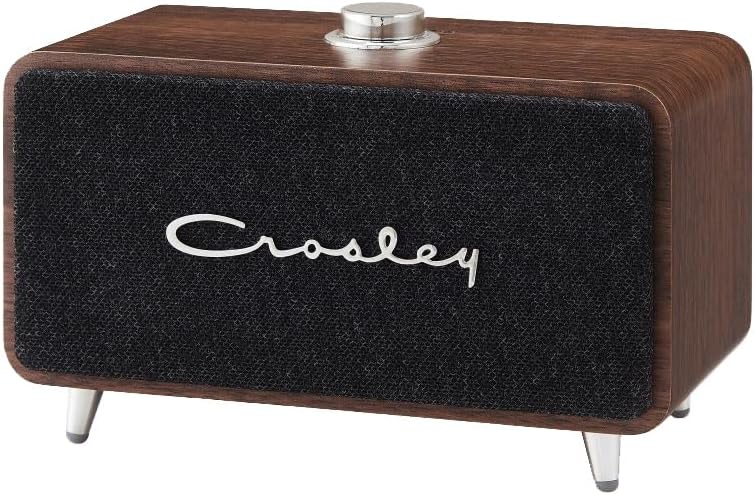 Crosley CR3049A-WA Stanza Portable Rechargeable Bluetooth Speaker, Walnut