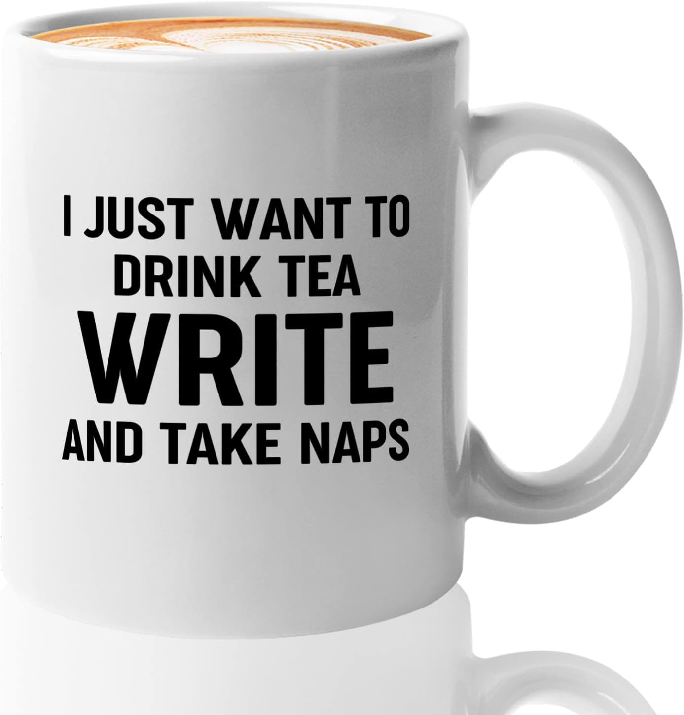 Journalist Coffee Mug 11oz White -Tea Write Naps - Reading Lover Book Club Gift Author Appreciation Writer Journalism Novelist Scriptwriter