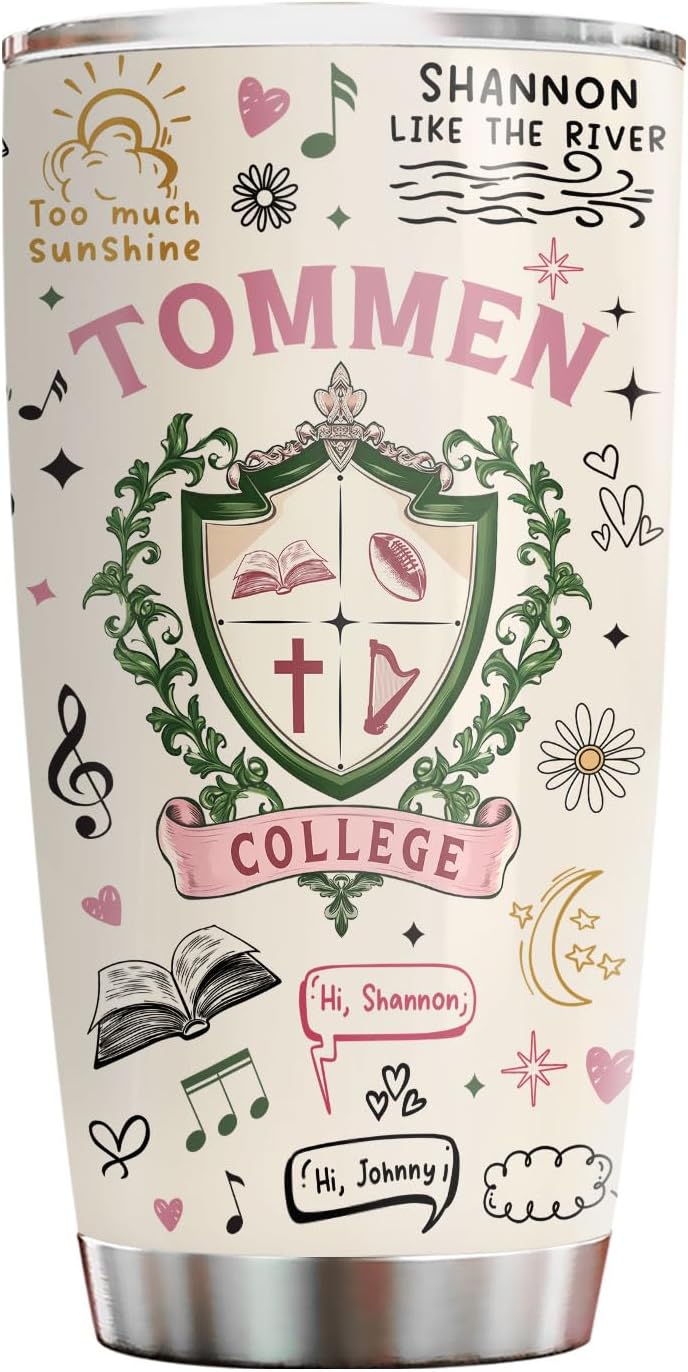 Book Inspired Romance Tumbler 20oz With Lid, Stainless Steel Insulated Coffee Travel Mug, Reading Aesthetic Gift For Book Lovers And Readers