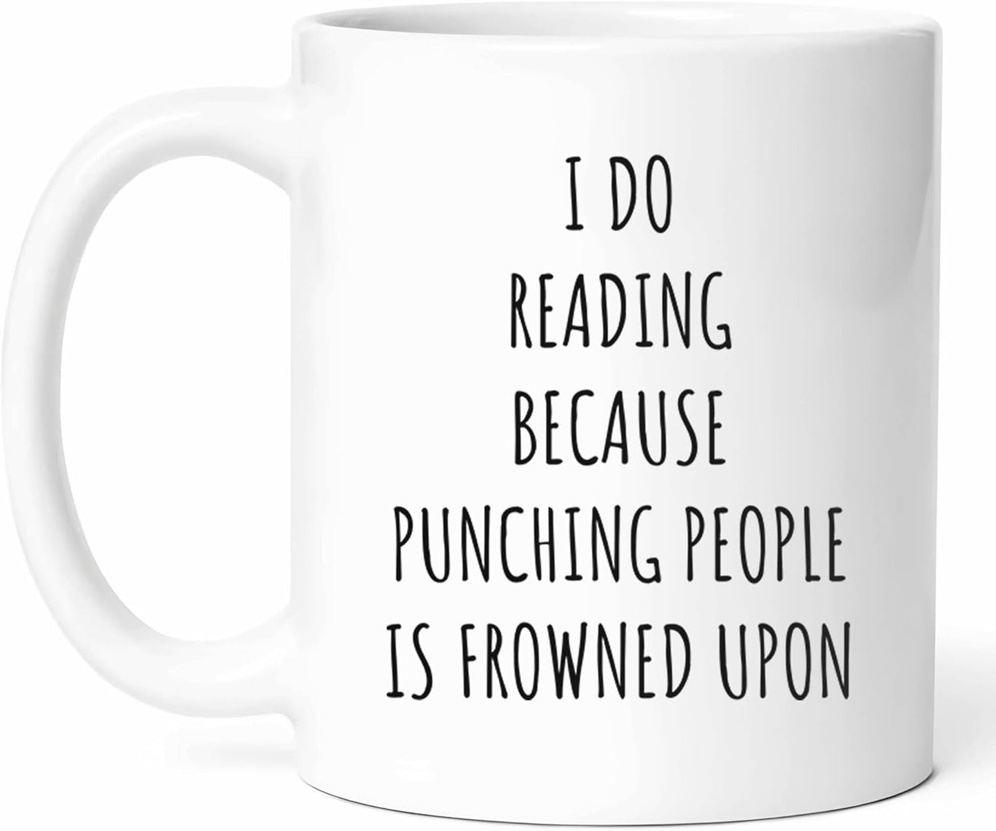 Funny Reading Mug - Book Humor Coffee Cup - Bibliophile Funny Gift From Family - Literary Tea Mugs - Page Turner Cups - 11 Oz Ceramic Gifts For Readers, Birthday, Him, Her, Hour, Storytelling