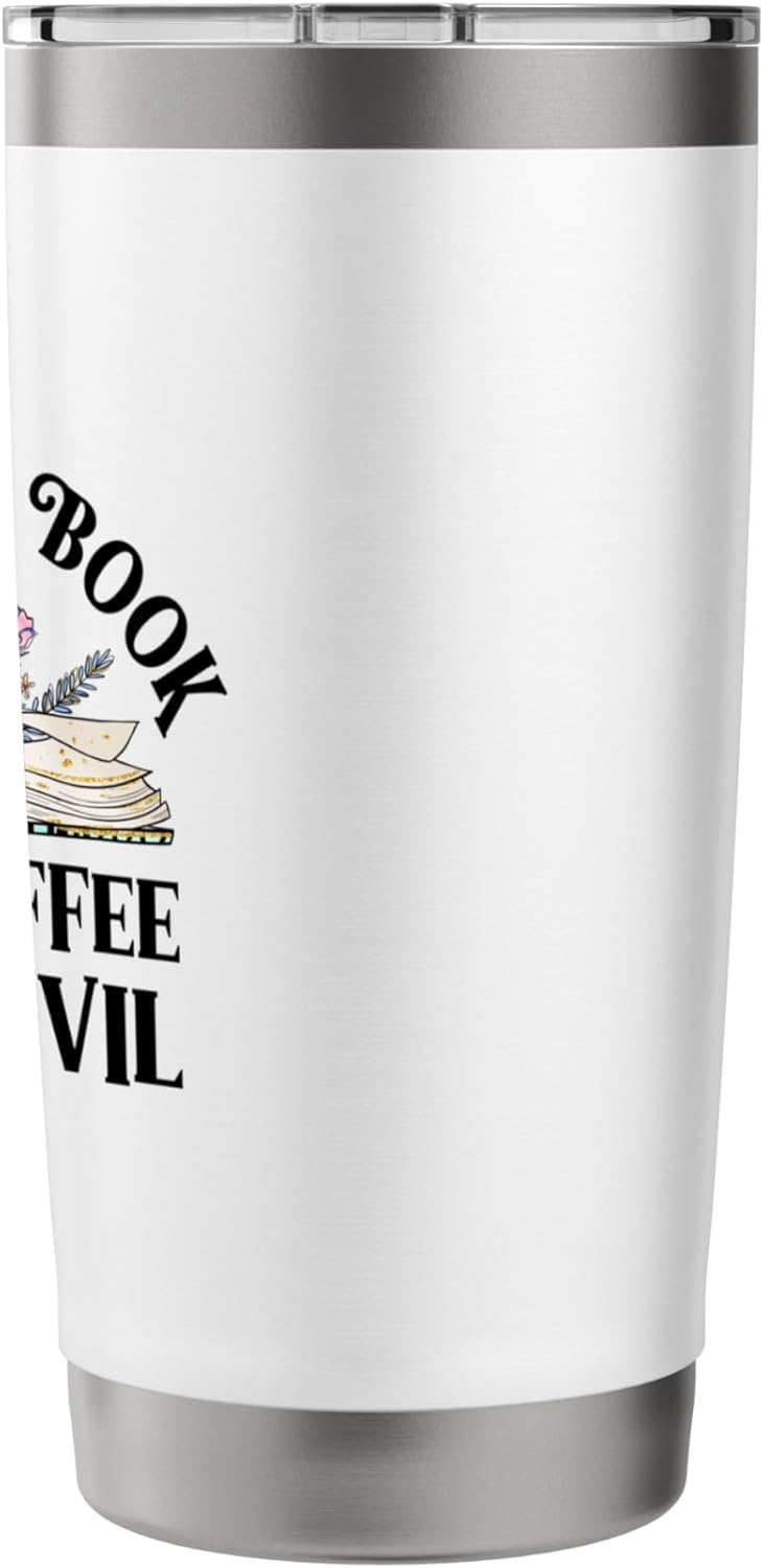 Read Banned Books Drink Coffee Fight Evil Funny Coffee Lover Stainless Steel Insulated Tumbler