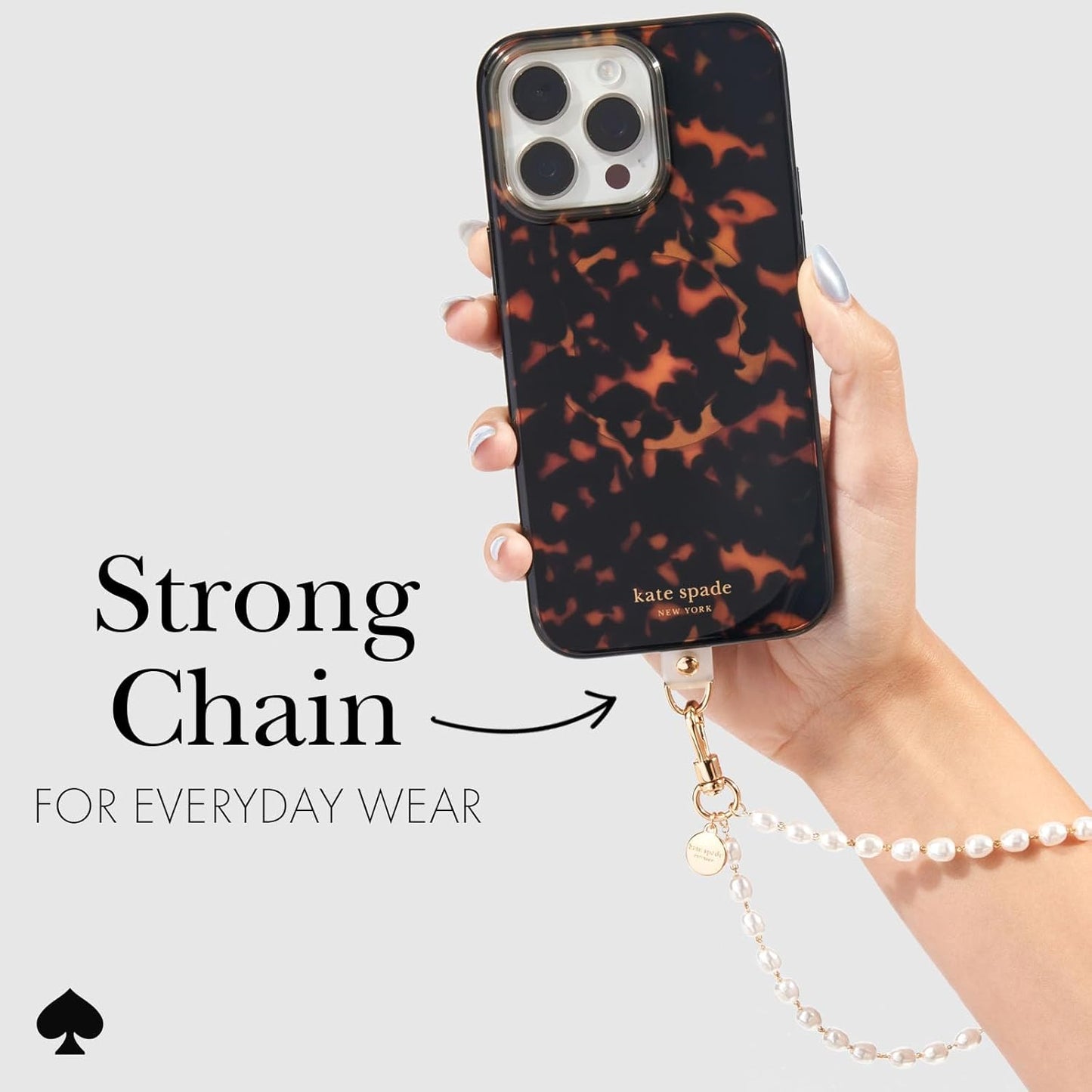 kate spade new york Phone Charm - Detachable Cell Phone Lanyard - Sea Pearl