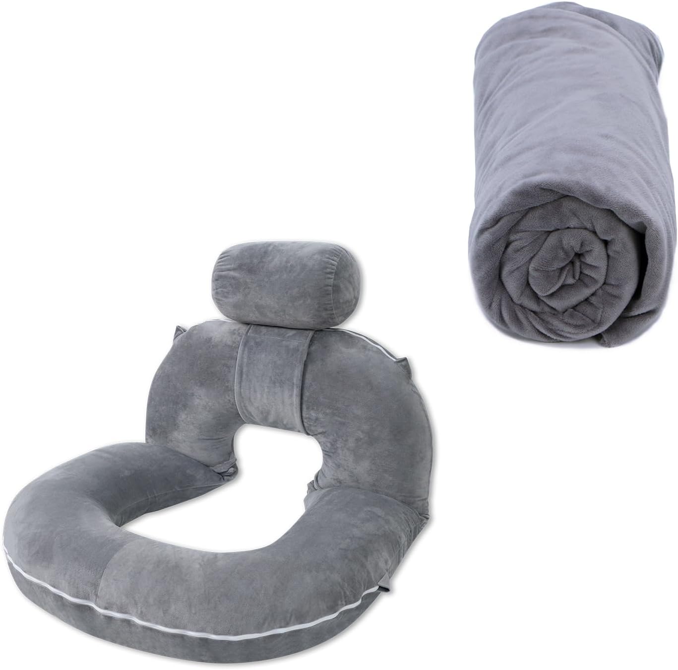 INSEN Reading Pillow Cover, Classic Grey (Upgrade-Grey)