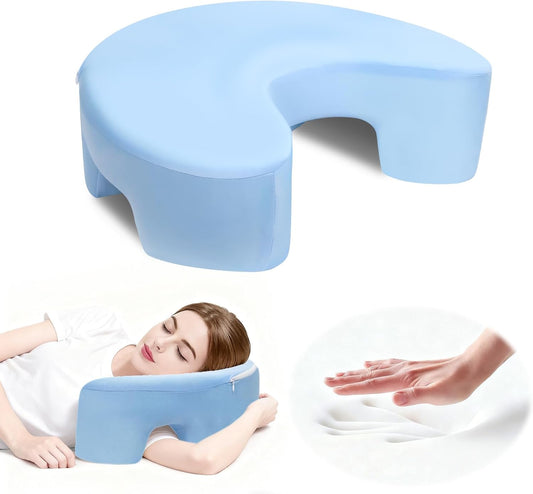 Side Sleeper Memory Foam Pillow for Neck, Shoulder Pain Relief, Ergonomic Cervical Support Cushion