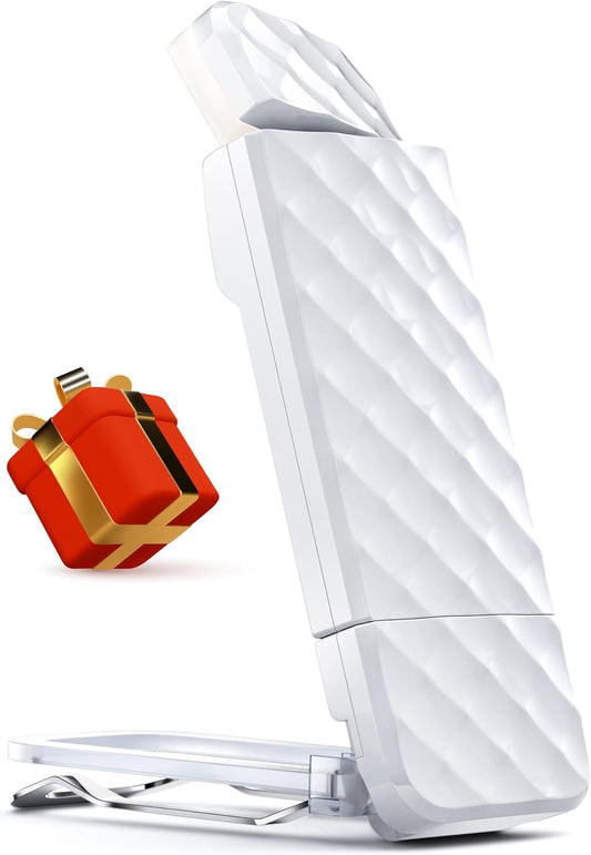 OPAUL USB Rechargeable Book Light, Clip-on LED Bookmark Reading Light in Bed, 3 Amber Colors & 5 Brightness, Long Lasting, Perfect Gifts Stocking Stuffers for Book Lovers, Adults, Kids