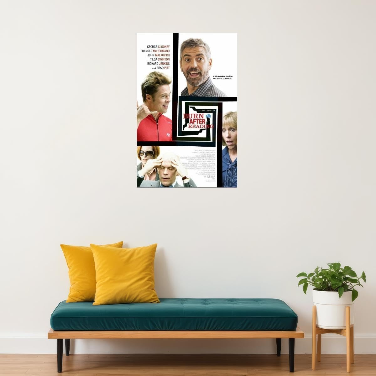 Frankly Good Burn After Reading Movie 2008 Wall Art Print Movie Night Room Decor 24x36 Poster