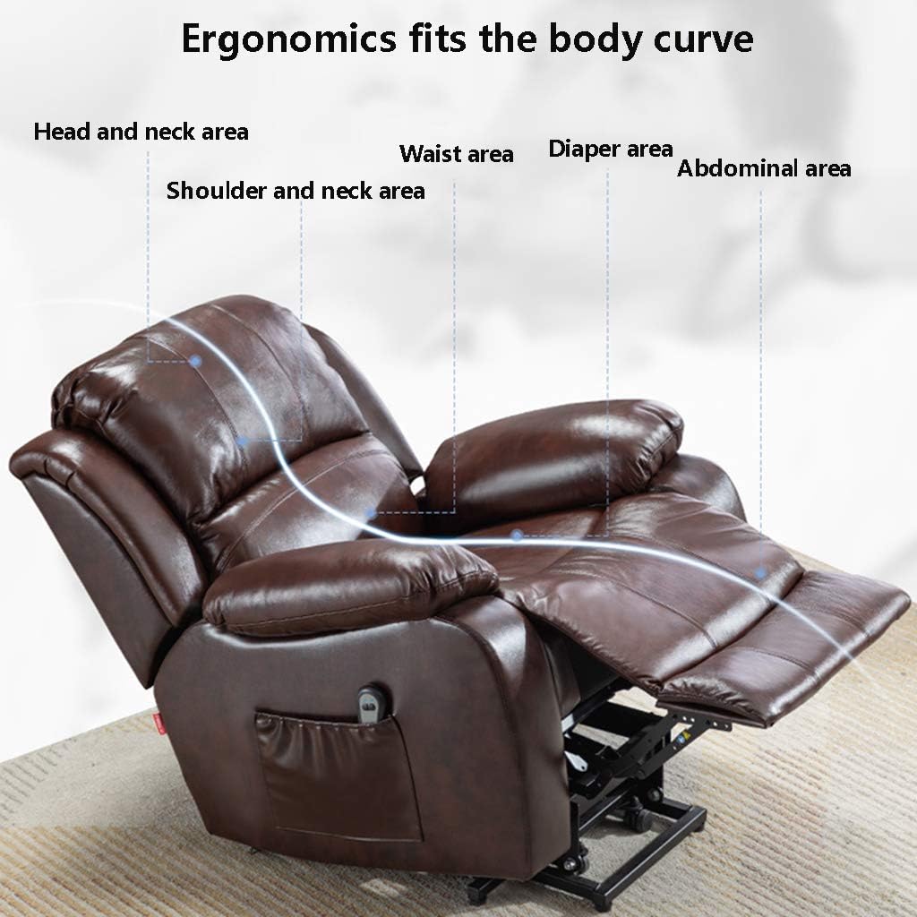Electric Power Lift Recliner Chair for Elderly Home Theater Seating for Living Room Ergonomic Lounge Chair with Massage Sofa Reading Chair Single