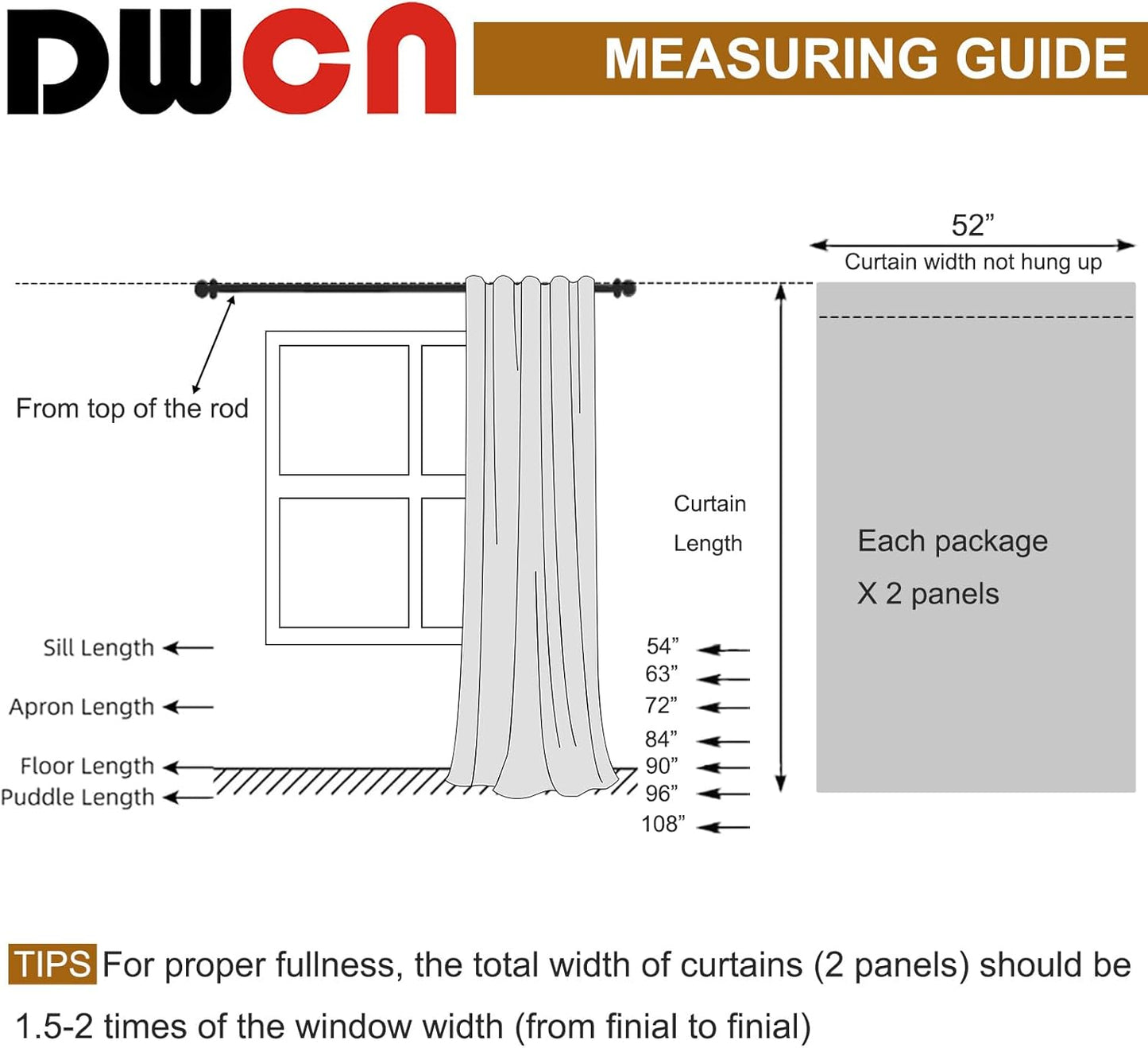 DWCN Damask Patterned Curtains 63 inches Length - Back Tab/Rod Pocket Room Darkening Window Drapes with Tiebacks Thermal Insulted Ombre Blackout Curtains for Bedroom, 2 Panels, W52 x L 63, Taupe