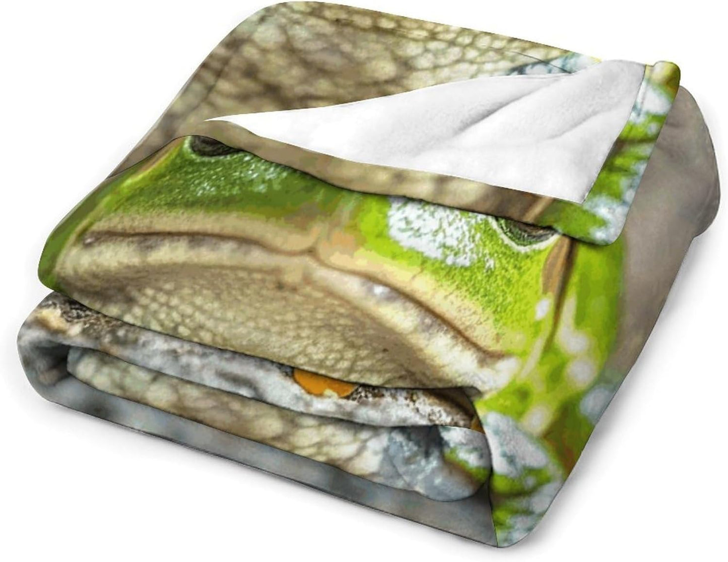 Cute Frog Blanket Super Soft Lightweight Throw Blanket Cute Cozy Warm Bed Blanket Decorative Fuzzy Blanket All-Season Home Decor Gift for Sofa Couch Living Room 40"*50" （100 * 130cm）
