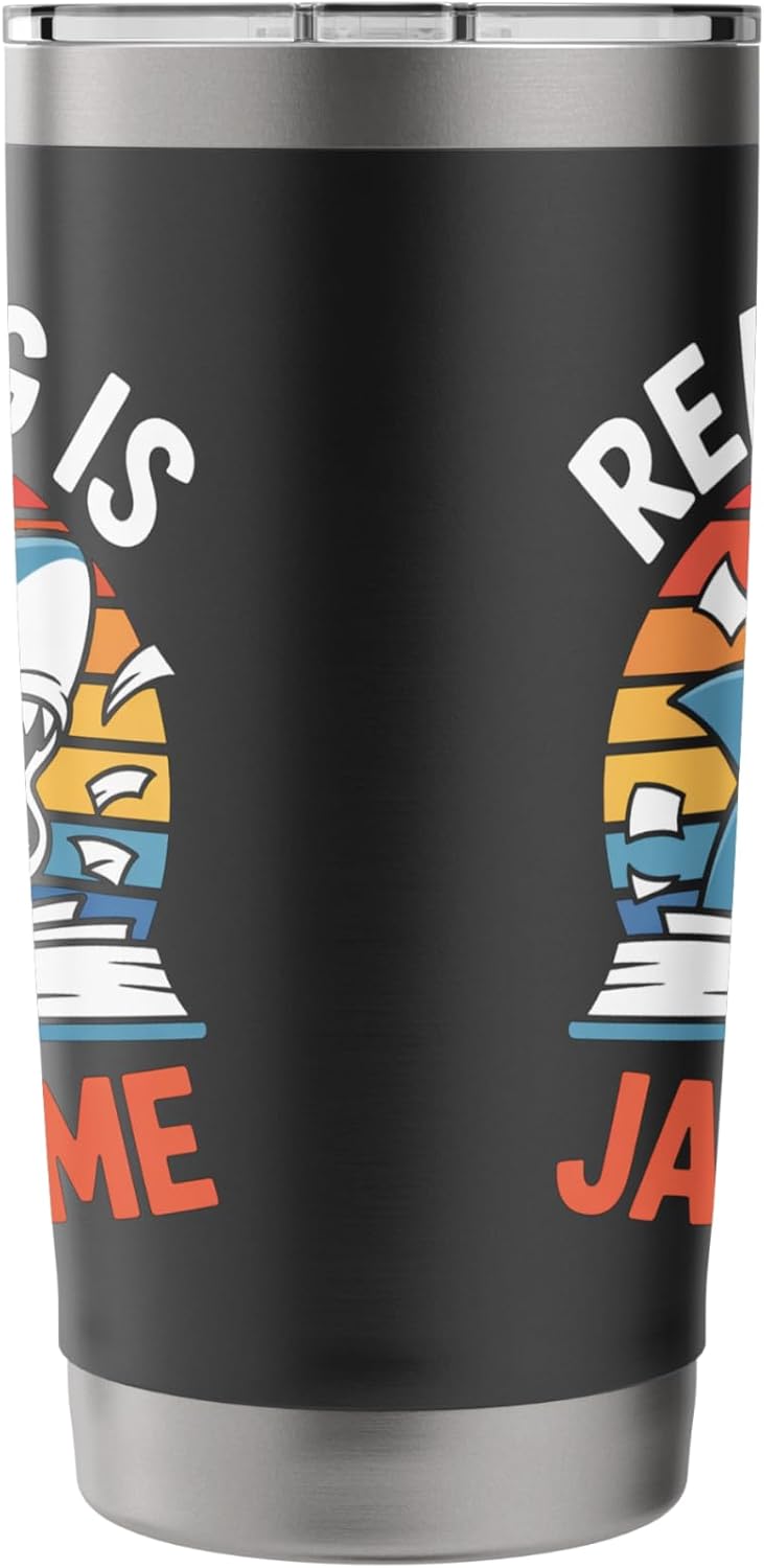 Reading Is Jawsome Shark reading Stainless Steel Insulated Tumbler