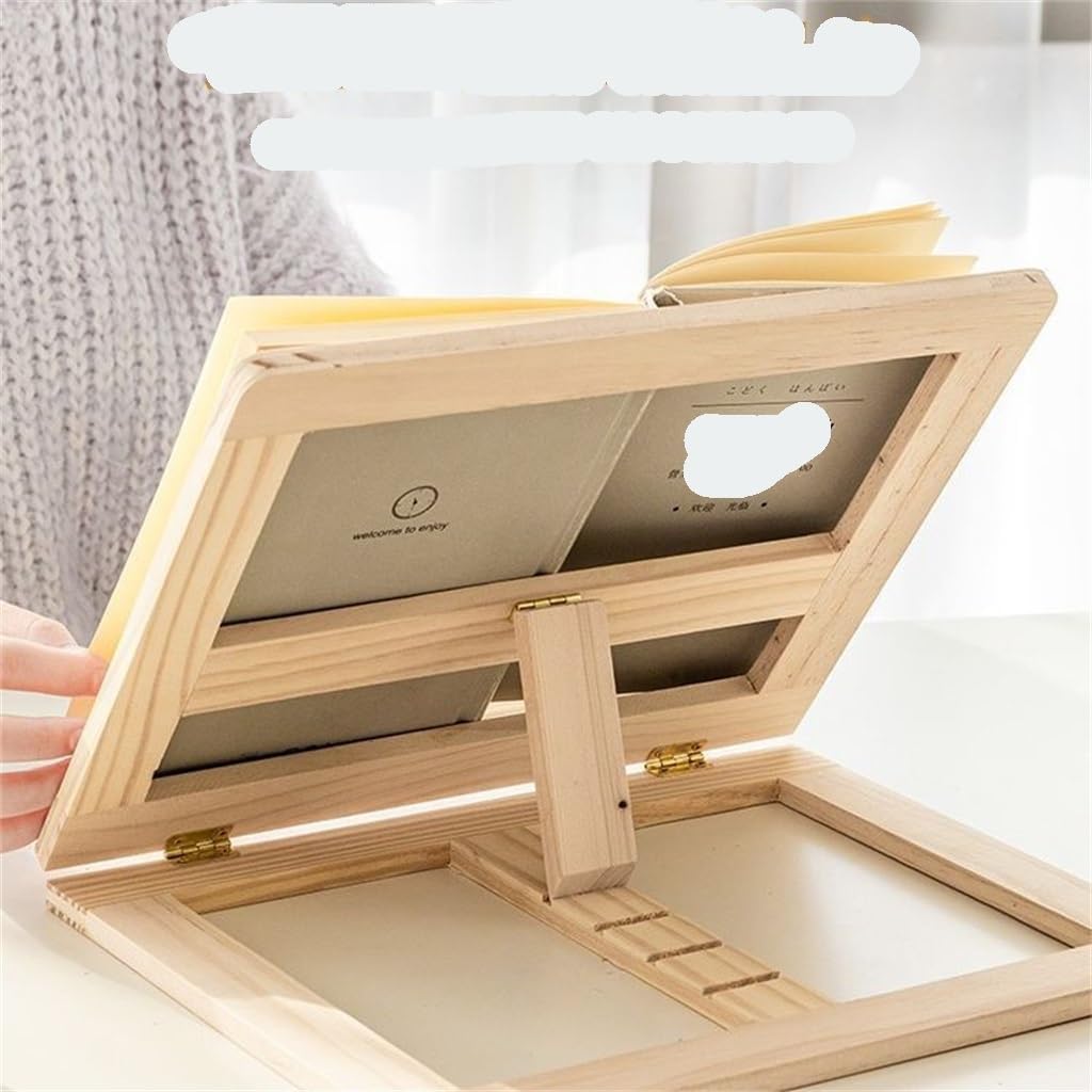 Bookcase Reading Shelf Portable and Minimalist Desktop Adjustable Bookholder