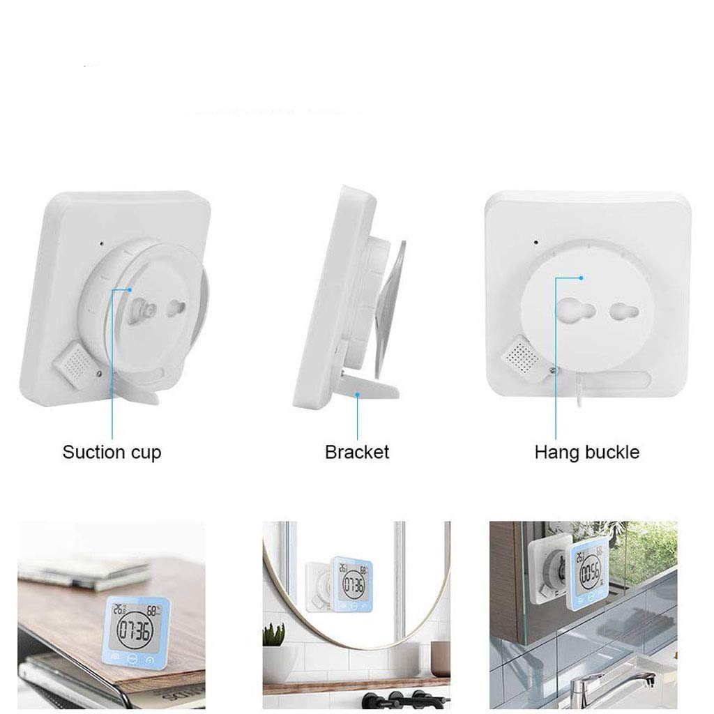 Room Thermometer - Mute Waterproof Bathroom Electronic(D)