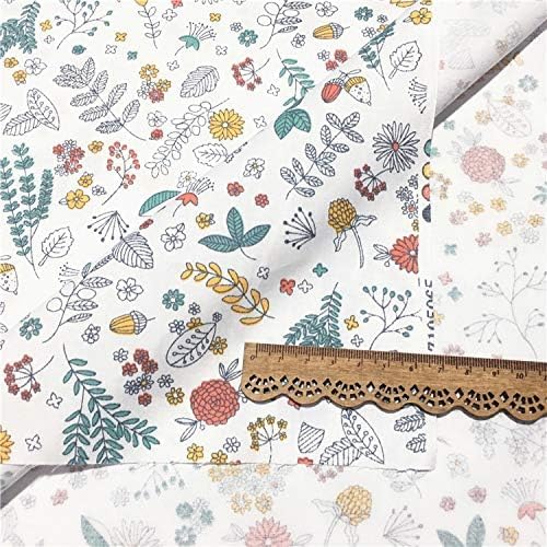 TAOSON 100% Cotton 300 Thread Count Body Pillow Cover Pillowcase Pillow Protector Cushion Cover with Zippers Only Cover No Insert (013 White Flower Leaves,21"x54") Fits 20 x 54
