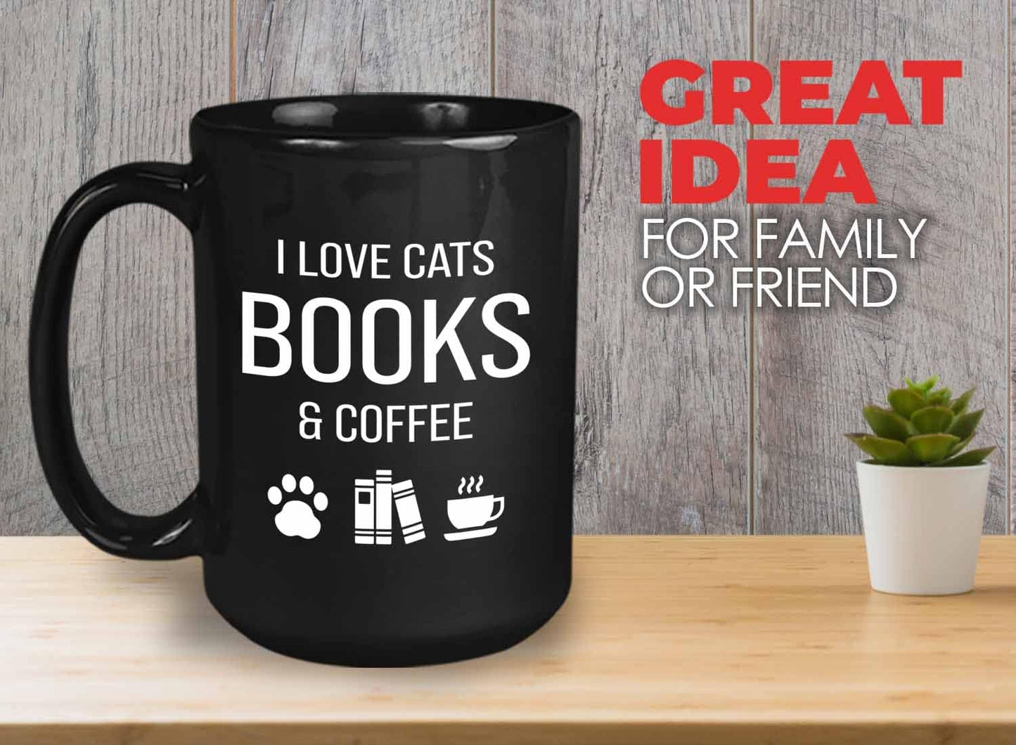 Bubble Hugs Book lovers Coffee Mug 15oz Black - Cats Books Coffee - Author Writer Library Editor Introvert Lovers Cat Chill Relax Bookworm Reading