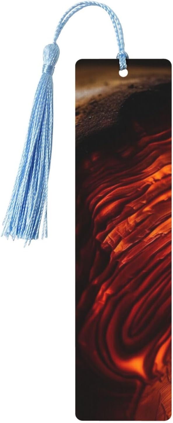 Red Hot Wood Bookmarks Gifts for Women Men, Wooden Bookmarks for Book Lovers, Vintage Book Marks Ornaments with Tassel, Unique Personalized Reading Page Markers Sky Blue