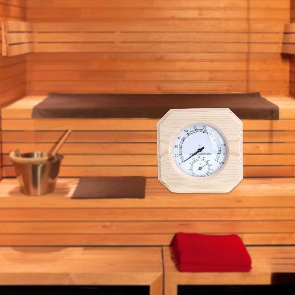 Room Thermometer - Sauna Temperature Table Wood Accessories